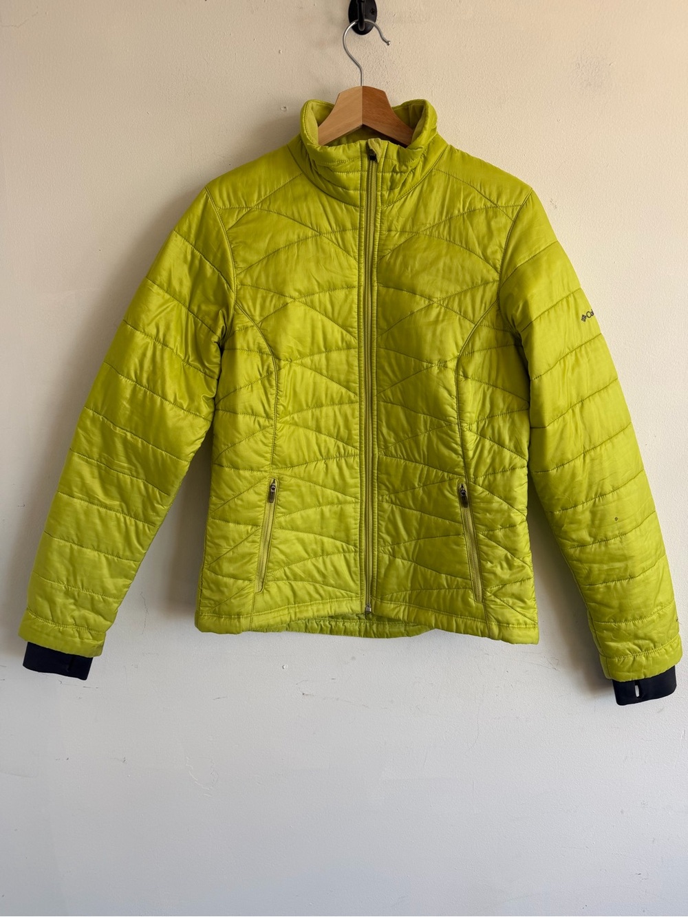Columbia Lime Green Quilted Puffer Jacket